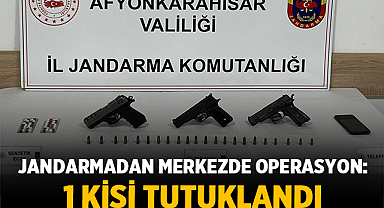 Jandarmadan Merkezde Operasyon: 1 Kişi Tutuklandı