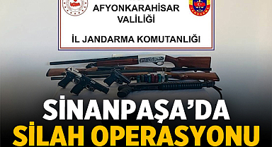 Sinanpaşa’da Silah Operasyonu