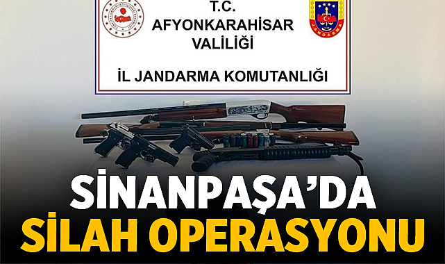 Sinanpaşa’da Silah Operasyonu
