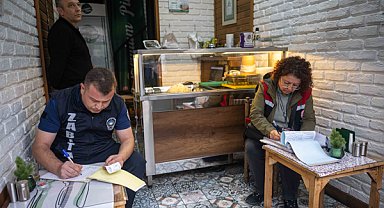 Zabıta ve tarım ekiplerinden Tarihi Çarşı’da denetim