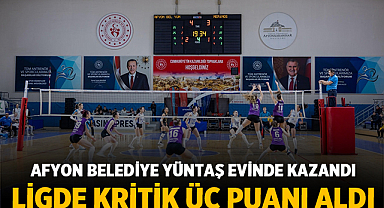 Afyon Belediye Yüntaş evinde kazandı, ligde kritik üç puanı aldı