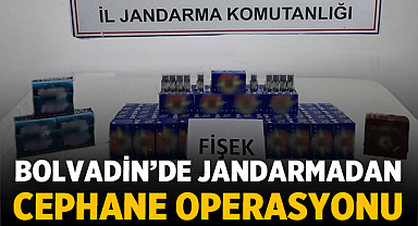 Bolvadin’de jandarmadan cephane operasyonu: 700 fişek ele geçirildi