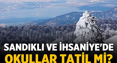 Sandıklı ve İhsaniye'de okullar tatil mi? 13 Ocak son dakika kar kararı