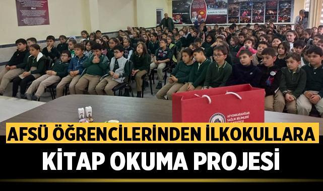 AFSÜ Öğrencilerinden Afyonkarahisar’daki İlkokullara Kitap Okuma Projesi
