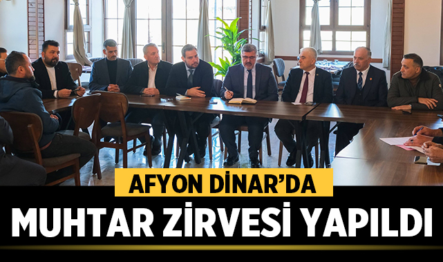 Afyon Dinar’da Köylerin Talepleri İçin Ortak Masa Kuruldu