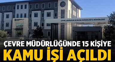 Afyonkarahisar’da Çevre Müdürlüğünde 15 kişiye kamu işi açıldı