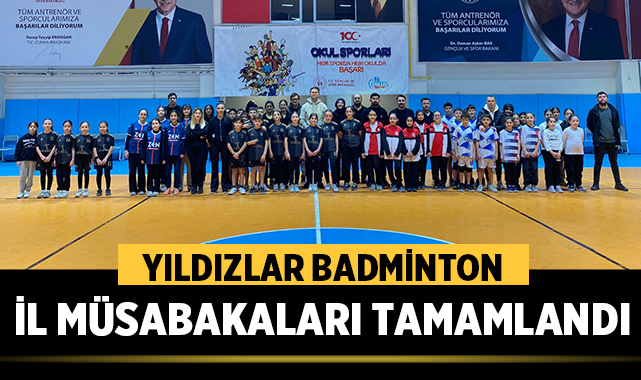 Afyonkarahisar'da Yıldızlar Badminton İl Müsabakaları Tamamlandı