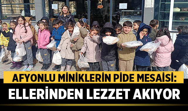 Afyonlu Miniklerin Pide Mesaisi: Ellerinden Lezzet Akıyor