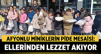 Afyonlu Miniklerin Pide Mesaisi: Ellerinden Lezzet Akıyor