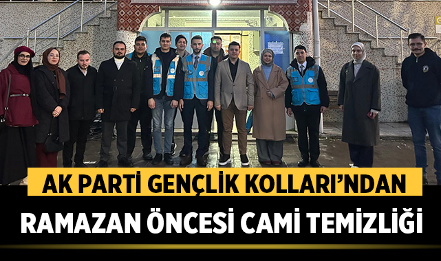 AK Parti Afyonkarahisar Gençlik Kolları’ndan Ramazan Öncesi Cami Temizliği