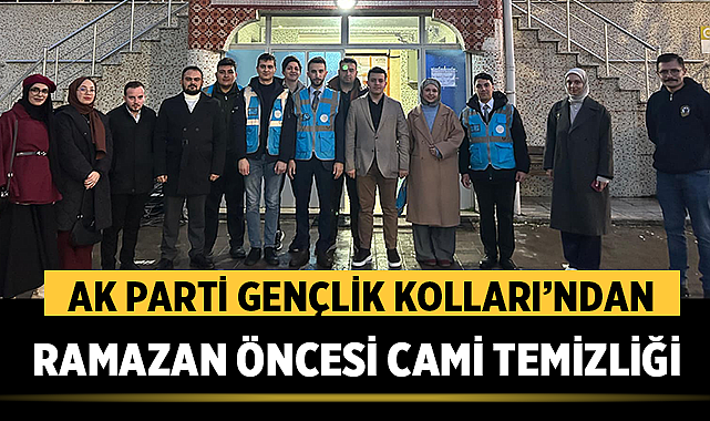 AK Parti Afyonkarahisar Gençlik Kolları’ndan Ramazan Öncesi Cami Temizliği