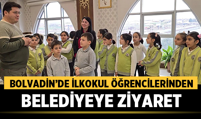Bolvadin’de İlkokul Öğrencilerinden Belediyeye Ziyaret