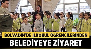 Bolvadin’de İlkokul Öğrencilerinden Belediyeye Ziyaret