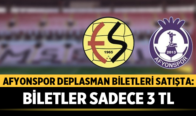Eskişehir'den Afyonspor'a Jest! Biletler Sadece 3 TL