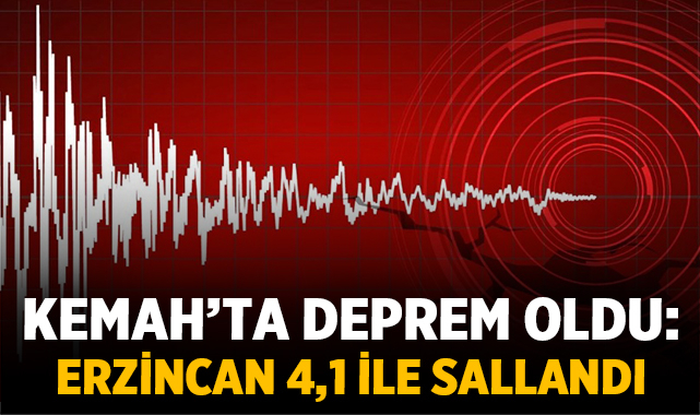 Kemah’ta Deprem Oldu: Erzincan 4,1 ile Sallandı