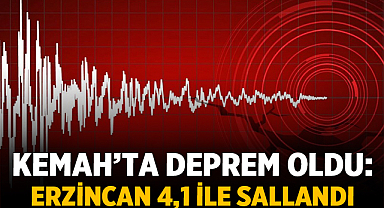 Kemah’ta Deprem Oldu: Erzincan 4,1 ile Sallandı