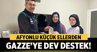 Afyonlu Küçük Ellerden Gazze'ye Dev Destek!