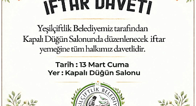 Yeşilçiftlik’te İftar Sofrası Kuruluyor!
