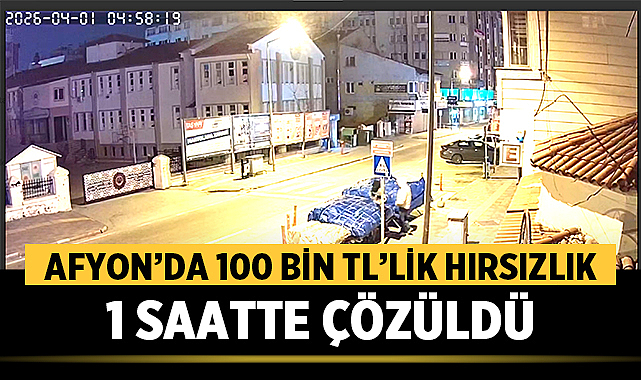 Afyonkarahisar’da 100 Bin TL’lik Hırsızlık 1 Saatte Çözüldü