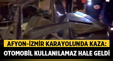 Afyonkarahisar’da İzmir yolu üzerinde kaza: Yaralılar var
