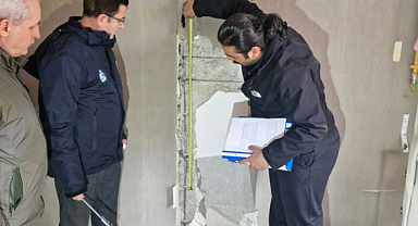 Afyonkarahisar’da otelde riskli yapı incelemesi yapıldı