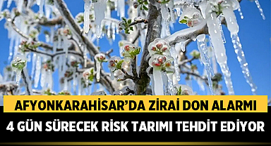 Afyonkarahisar'da Zirai Don Alarmı: 4 Gün Sürecek Risk Tarımı Tehdit Ediyor