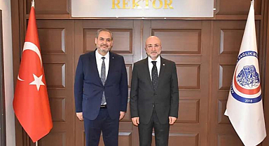 AK Parti İl Başkanı Şahin’den AFSÜ Rektörü Aslan’a ziyaret