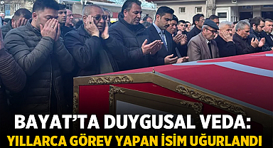 Bayat’ta Duygusal Veda: Yıllarca Görev Yapan İsim Uğurlandı