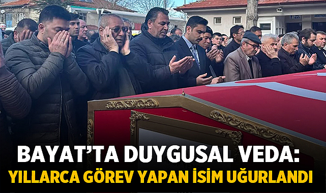 Bayat’ta Duygusal Veda: Yıllarca Görev Yapan İsim Uğurlandı