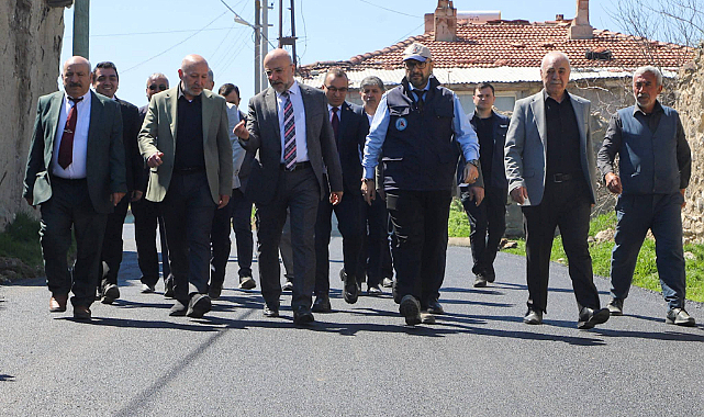 Çobanlar Göynük Köyü’nde 4 Kilometrelik Sıcak Asfalt Çalışması İncelendi