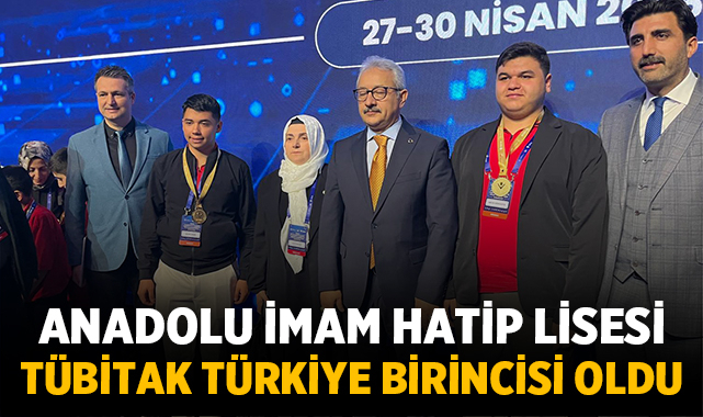 Afyonkarahisar Anadolu İmam Hatip Lisesi TÜBİTAK Türkiye Birincisi Oldu