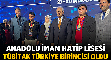 Afyonkarahisar Anadolu İmam Hatip Lisesi TÜBİTAK Türkiye Birincisi Oldu