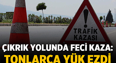 Afyonkarahisar Çıkrık Yolunda Feci Kaza: Tonlarca Yük Ezdi