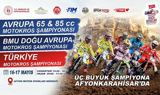 Afyonkarahisar’da Üç Büyük Motokros Şampiyonası Heyecanı Başlıyor