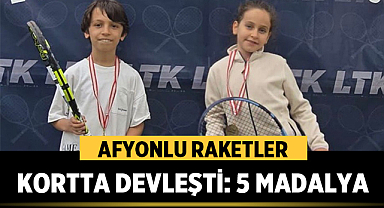HABER BAŞLIĞI: Afyonlu Raketler Kortta Devleşti: 5 Madalya