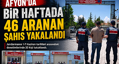 Afyon’da Bir Haftada 46 Aranan Şahıs Yakalandı