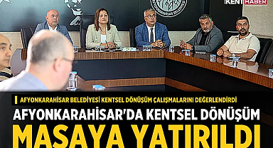 Afyonkarahisar'da Kentsel Dönüşüm Masaya Yatırıldı