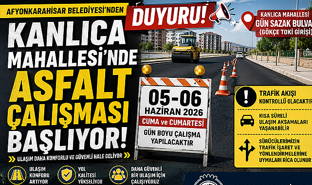 Kanlıca Mahallesi’nde Asfalt Çalışması Başlıyor