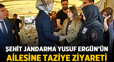 Şehit Jandarma Yusuf Ergün’ün Ailesine Taziye Ziyareti