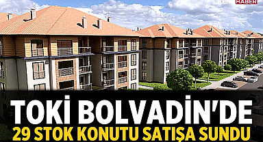 TOKİ, Afyonkarahisar Bolvadin’de 29 stok konutu satışa sundu