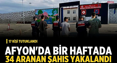 Afyon'da Bir Haftada 34 Aranan Şahıs Yakalandı