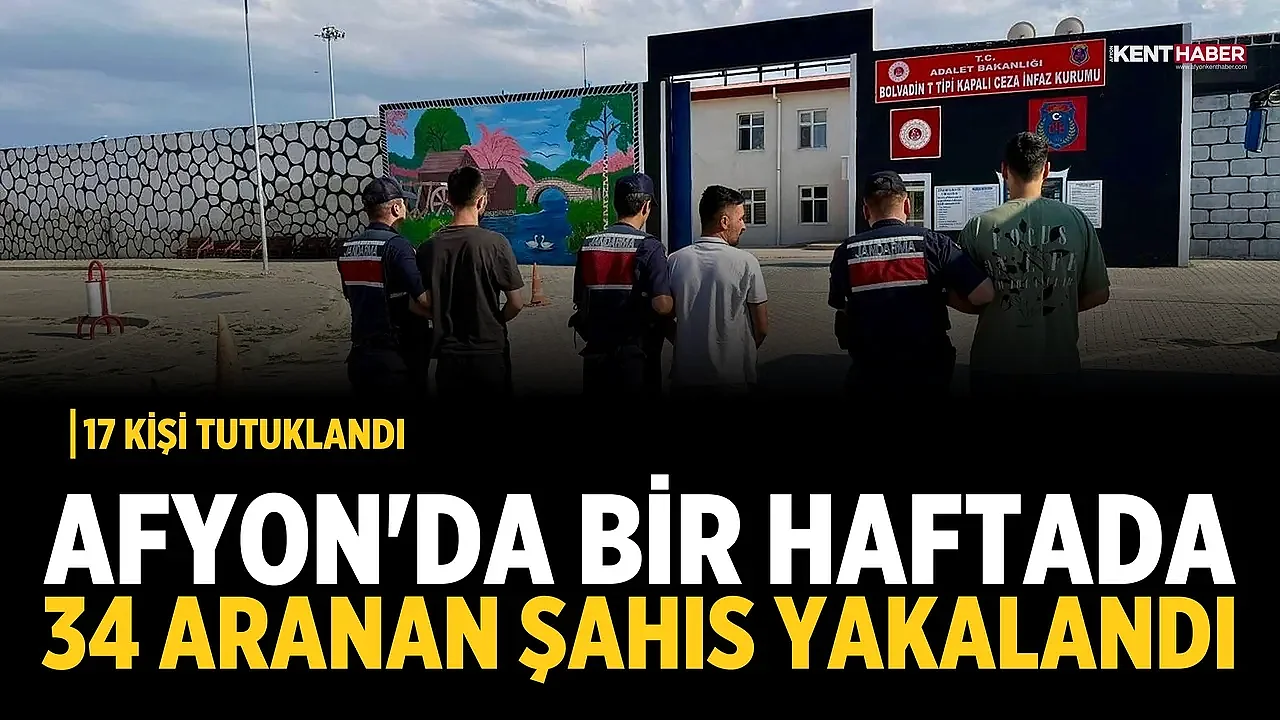 Afyon'da Bir Haftada 34 Aranan Şahıs Yakalandı