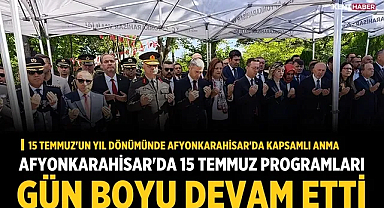 Afyonkarahisar'da 15 Temmuz programları gün boyu devam etti
