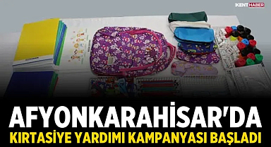 Afyonkarahisar'da Kırtasiye Yardımı Kampanyası Başladı