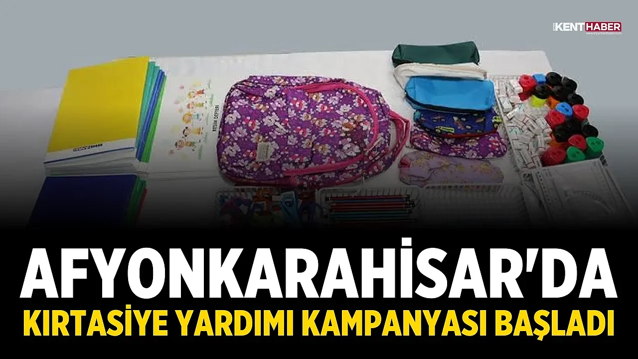 Afyonkarahisar'da Kırtasiye Yardımı Kampanyası Başladı