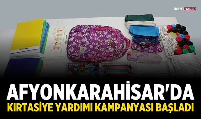 Afyonkarahisar'da Kırtasiye Yardımı Kampanyası Başladı