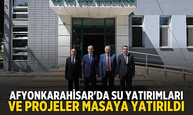 Afyonkarahisar'da su yatırımları ve projeler masaya yatırıldı