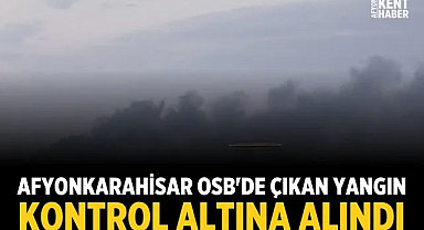 Afyonkarahisar OSB'de çıkan yangın kontrol altına alındı