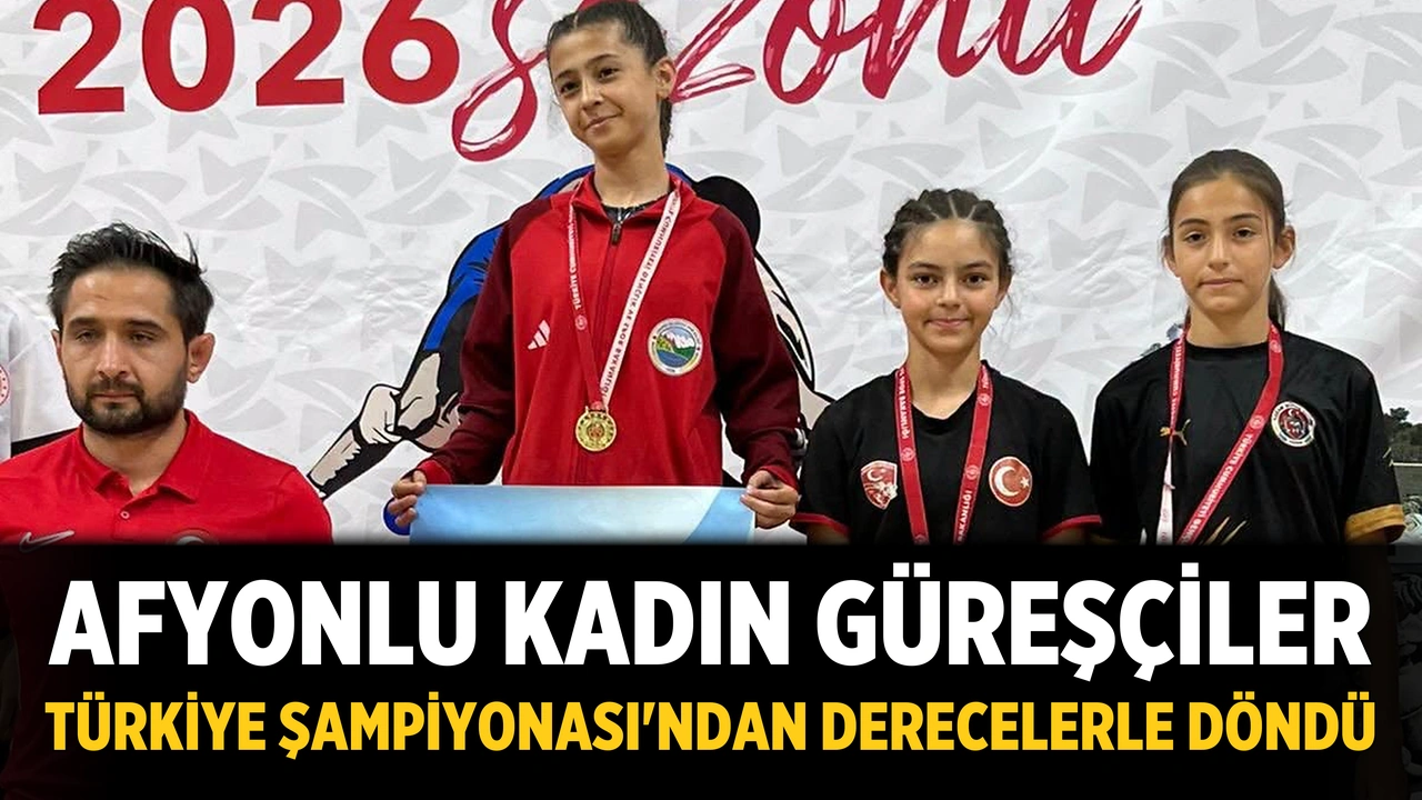 Afyonlu kadın güreşçiler Türkiye Şampiyonası'ndan derecelerle döndü