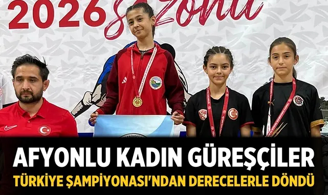 Afyonlu kadın güreşçiler Türkiye Şampiyonası'ndan derecelerle döndü